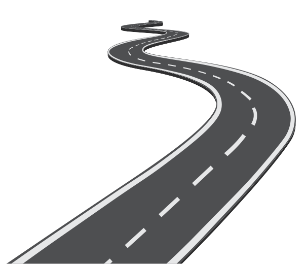 Exemple de la route pour parler de l'amélioration des processus et de la vie de l'entreprise